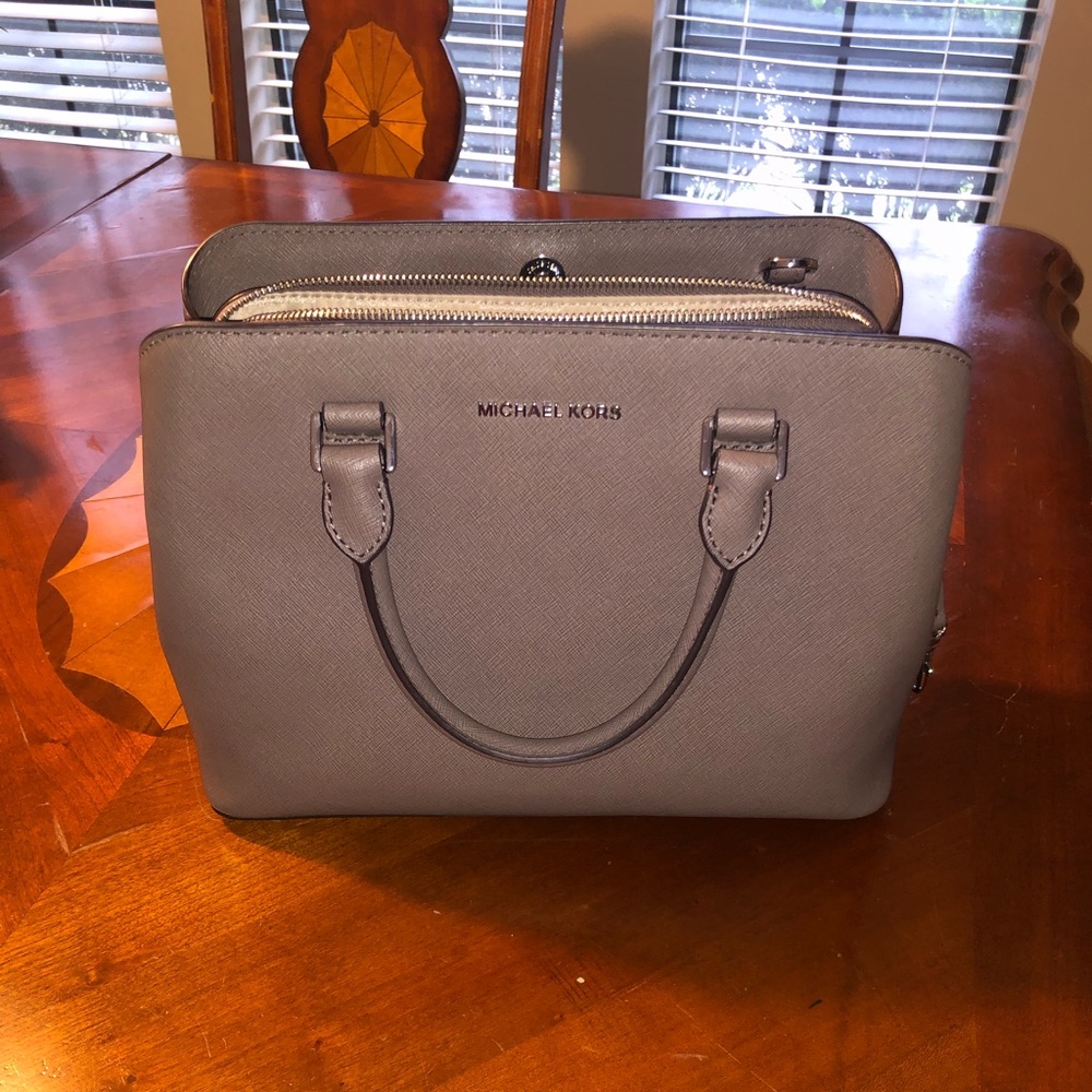 Michael Kors Saffiano Leather Crossbody Satchel
